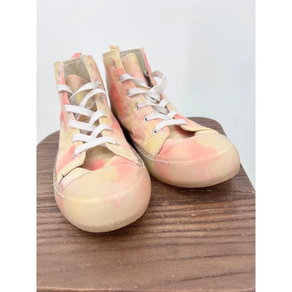 Vintage Havana Rewind Tie Dye Multi Pink Yellow High Top Sneakers Womens 9.5